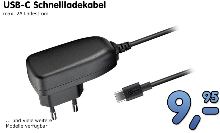 USB-C Reiseladekabel