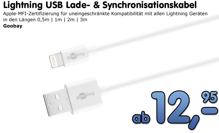 Lightning USB Lade- & Synchronisationskabel