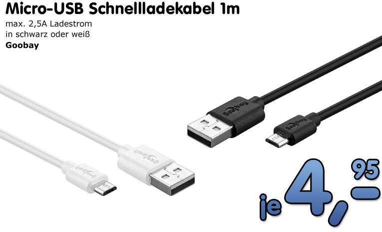 Micro-USB Schnelladekabel
